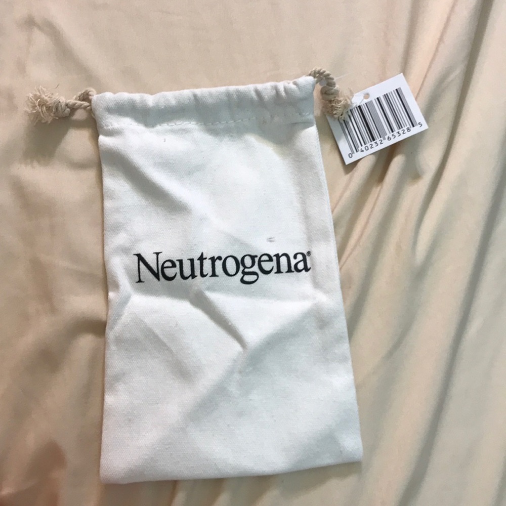 Mini canvas drawstring bag
